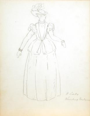 A Lady Hunting Costume  from Schubert's Rosamunde