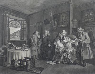 Marriage a La Mode (Plate VI After Hogarth)