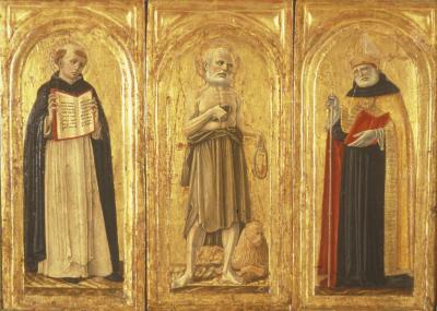 Saints Augustine, Jerome and Albertus Magnus