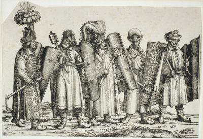 Gefecht (Hungarian Men) from "Triumph of Maximilian I" series