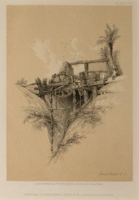 The Persian Water-Wheel Used for Irrigation, Nubia