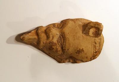 Fragmentary Lamp in Shape of a Head