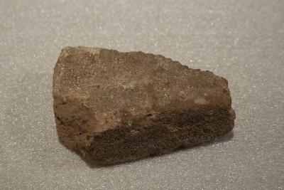 Fragment of Roman Brick with Partial Stamp