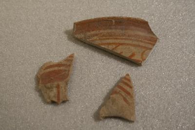 Fragments from Greek Corinthian Black Figure Pottery