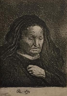 The Artist's Mother with her Hand on her Chest: Small Bust